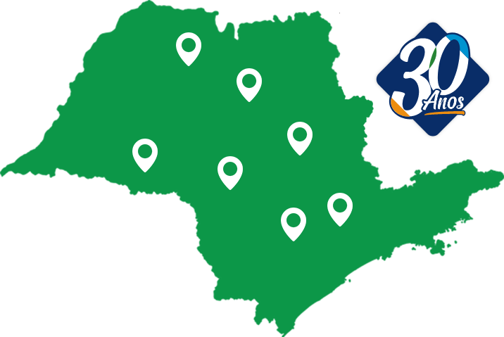Mapa do estado São Paulo